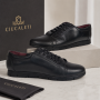 Pantofi dama, casual, din piele naturala box, negri, - P502NBOX